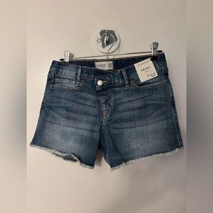 Abercrombie Kids Girls Midi Denim Jean Shorts 15/16